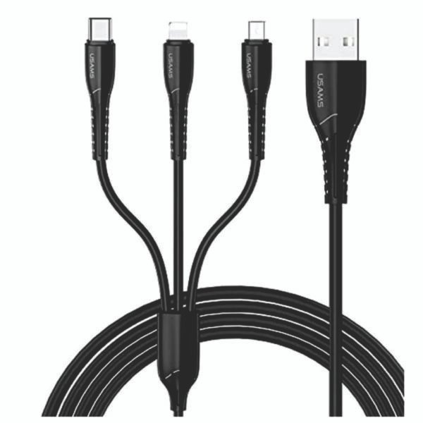 3 in 1 USB Cable (Packaged)